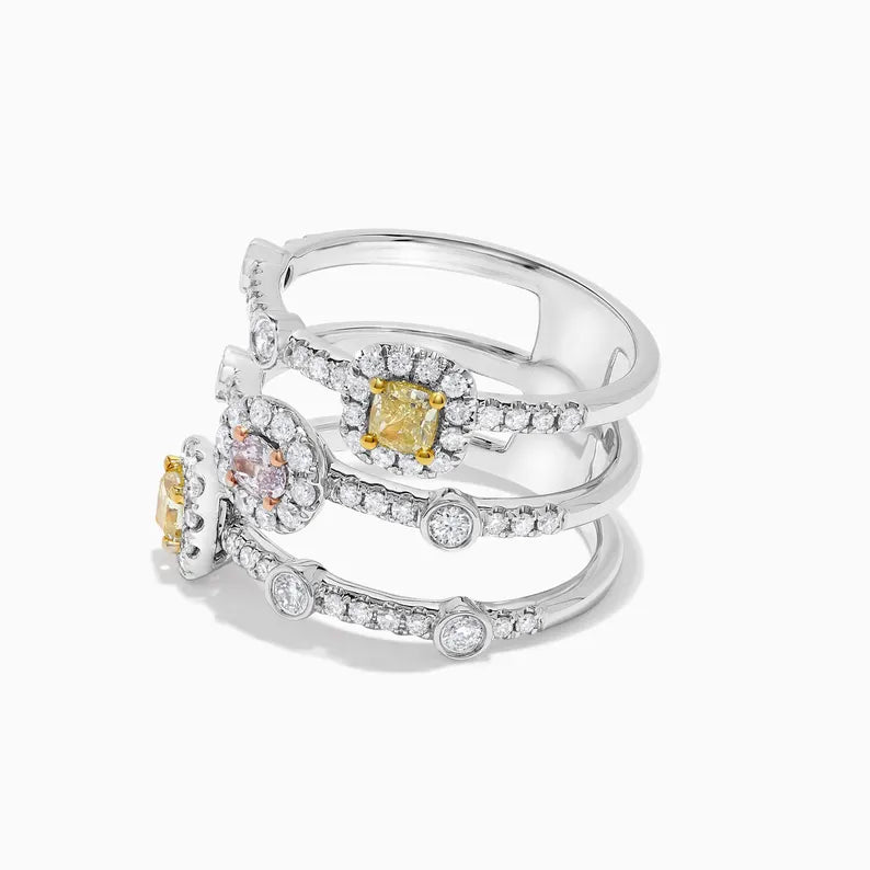 14K 1.34ct Lab Grown Diamond Oval Cut Cocktail Ring