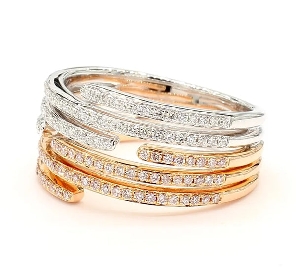 14K 0.5ct Lab Grown Diamond Round Cut Cocktail Band