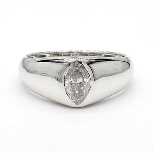 14K 0.62ct Lab Grown Diamond Marquise Cut Cocktail Band