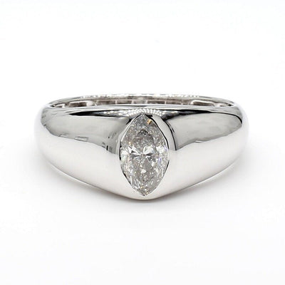 14K 0.62ct Lab Grown Diamond Marquise Cut Cocktail Band
