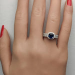 14K 1.58ct Lab Grown Diamond Cushion Cut Cocktail Ring