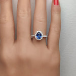 14K 2.07ct Lab Grown Diamond Oval Cut Cocktail Ring