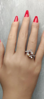 2.12ct Lab Grown Diamond Cocktail Ring in 18K Solid Gold | Riyanika