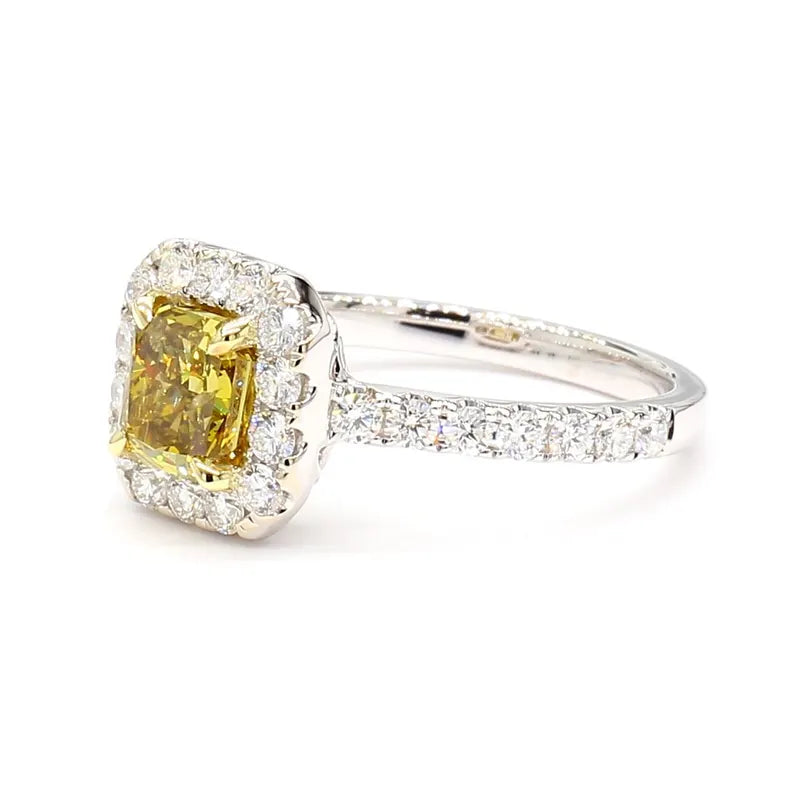 14K 1.66ct Lab Grown Diamond Radiant Cut Cocktail Ring