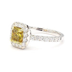 1.66ct Lab Grown Diamond Radiant Cut Cocktail Ring in 18K Solid Gold | Riyanika