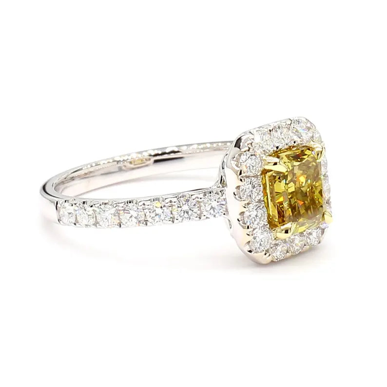 14K 1.66ct Lab Grown Diamond Radiant Cut Cocktail Ring