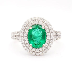 14K 2.18ct Lab Grown Diamond Oval Cut Cocktail Ring