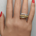 14K 1.86ct Lab Grown Yellow Diamond Round Cut Cocktail Ring
