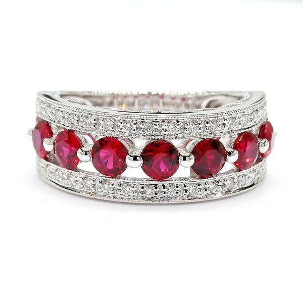 14K 1.69ct Lab Grown Diamond Round Cut Cocktail Band