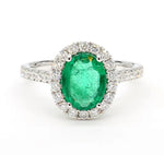 14K 2.46ct Lab Grown Diamond Oval Cut Cocktail Ring