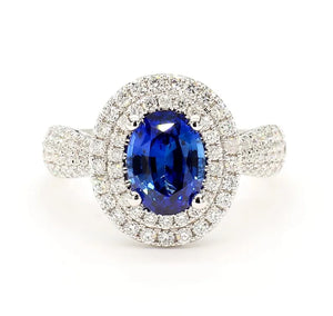14K 2.81ct Lab Grown Diamond Oval Cut Cocktail Ring