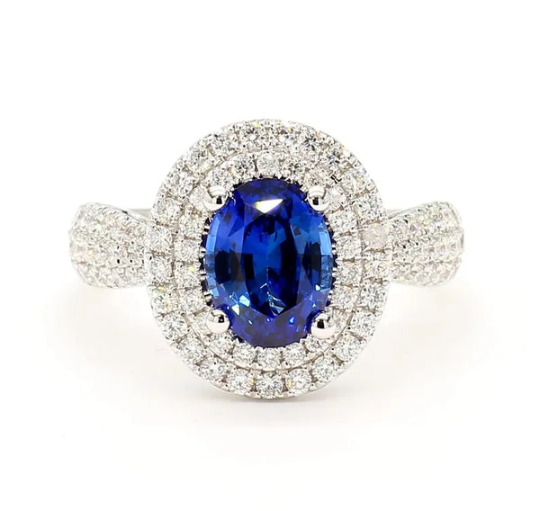 14K 2.81ct Lab Grown Diamond Oval Cut Cocktail Ring