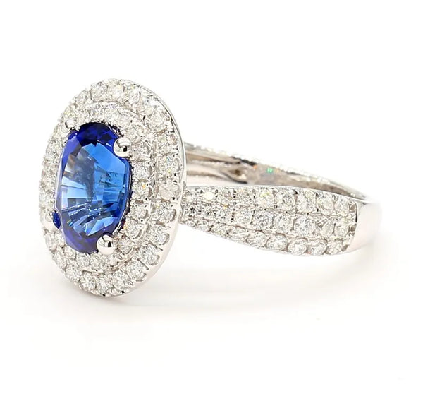 14K 2.81ct Lab Grown Diamond Oval Cut Cocktail Ring