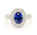 14K 2.81ct Lab Grown Diamond Oval Cut Cocktail Ring