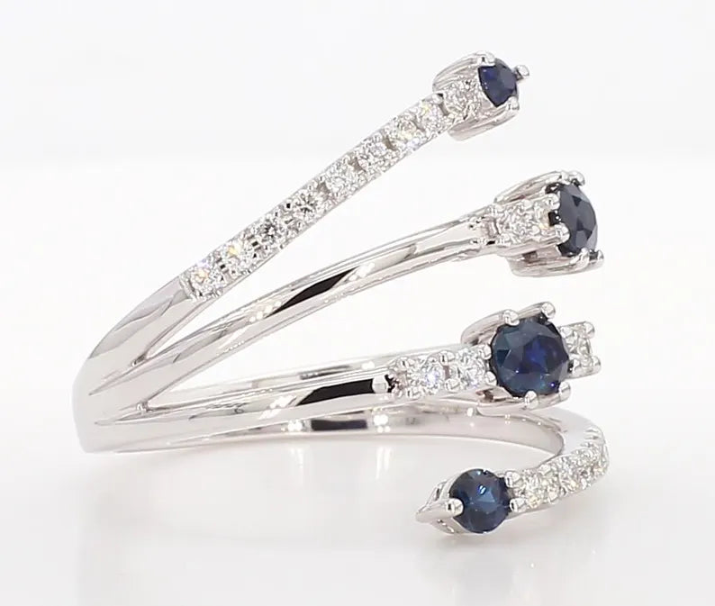 14K 0.9ct Lab Grown Diamond Oval Cut Cocktail Ring