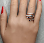 14K 0.9ct Lab Grown Diamond Oval Cut Cocktail Ring