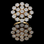 2.75ct Lab Grown Diamond Round Cut Cocktail Ring in 18K Solid Gold | Riyanika