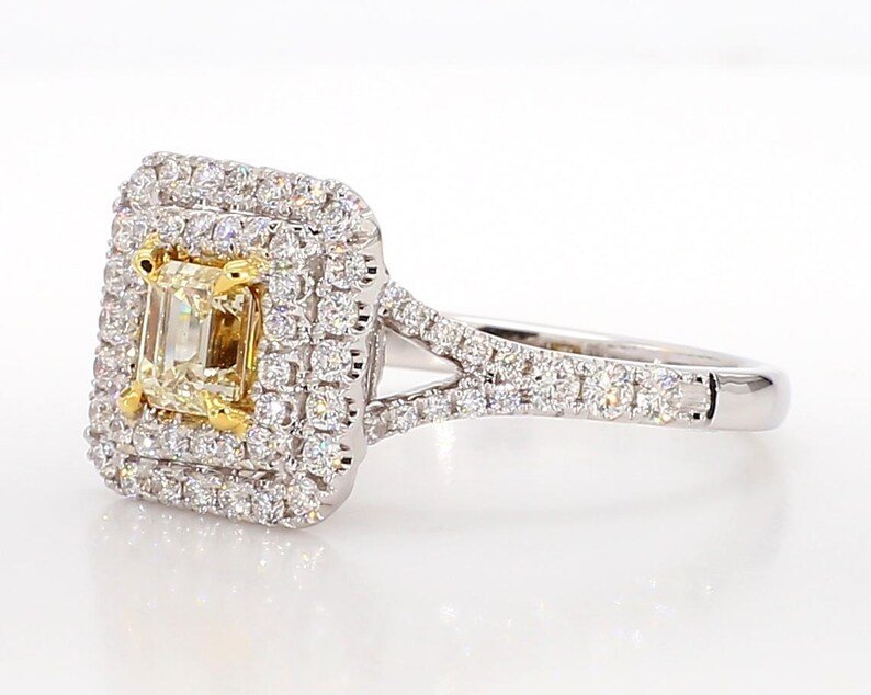 14K 1.24ct Lab Grown Yellow Diamond Cocktail Ring