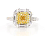 1.84ct Lab Grown Diamond Cushion Cut Cocktail Ring in 18K Solid Gold | Riyanika