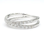 18K Solid Gold Round Lab Grown Diamond 0.69 Carat Cocktail Band - Side View | Riyanika Jewels