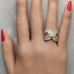 18K Solid Gold Cushion Lab Grown Yellow Diamond 2.11 Carat Cocktail Band - Alternate Angle