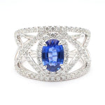 14K 2.47ct Lab Grown Diamond Oval Cut Cocktail Ring