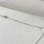 14K Natural Diamond Marquise Cut Cluster Chain Necklace