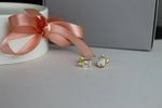 14K Lab Grown Diamond Emerald Cut Bezel Earrings