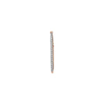 14K Solid Gold Natural Diamond Lumiere Hook Hoop Earrings