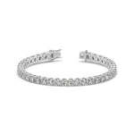 18K Solid Gold Lab Grown Diamond 7 Carat Infinity Tennis Bracelet - Detail | Riyanika Jewels