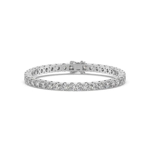 14K 7ct Lab Grown Diamond Twisted Tennis Bracelet