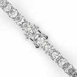 14K 7ct Lab Grown Diamond Twisted Tennis Bracelet
