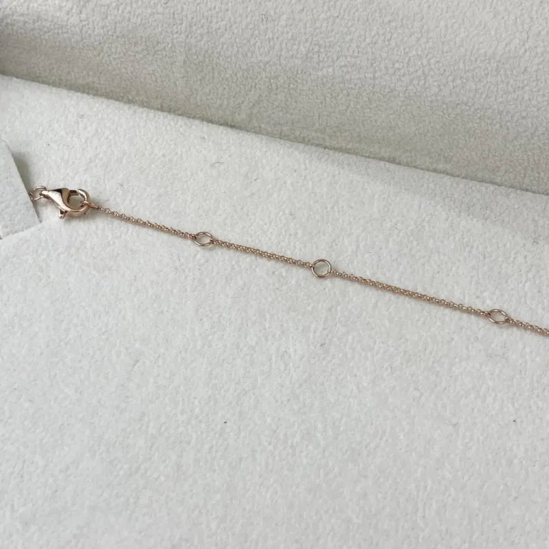14K Lab Grown Diamond Marquise Cut Pendant Necklace
