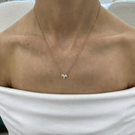 14K Lab Grown Diamond Marquise Cut Pendant Necklace