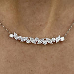 14K Lab Grown Diamond Round Cut Pendant Necklace