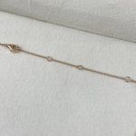 18K Solid Gold Emerald Cut Diamond Pendant Necklace - Side View | Riyanika Jewels