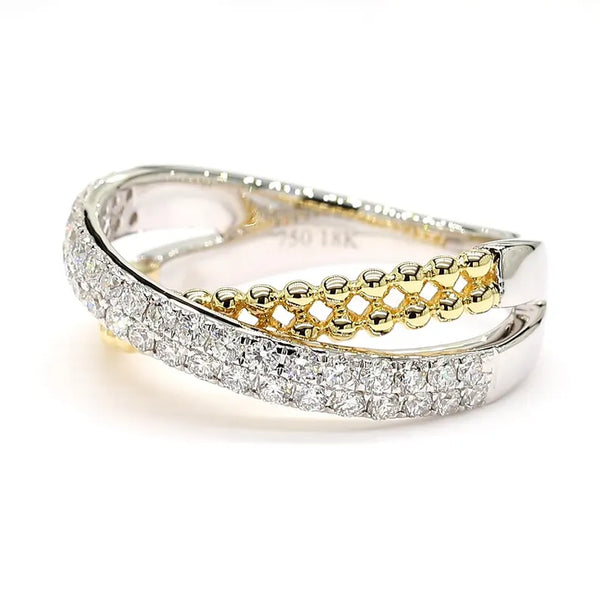 14K 0.5ct Lab Grown Diamond Round Cut Cocktail Band