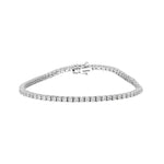 18K Solid Gold Lab Grown Diamond Infinity Tennis Bracelet - Detail | Riyanika Jewels