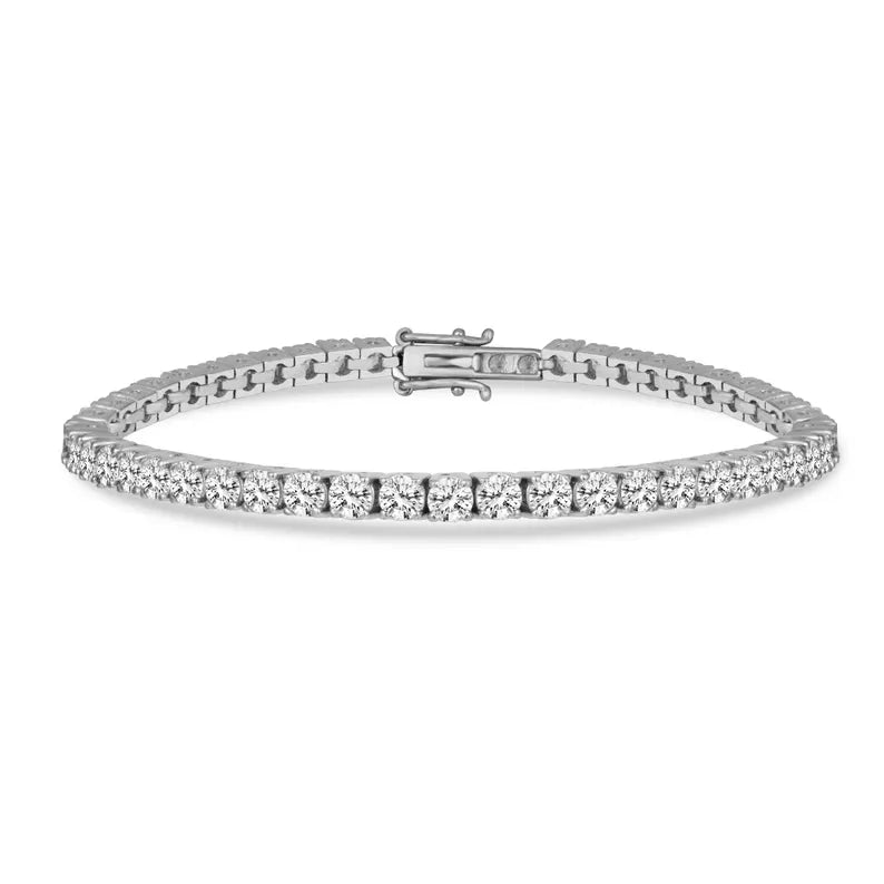14K Lab Grown Diamond Twisted Tennis Bracelet