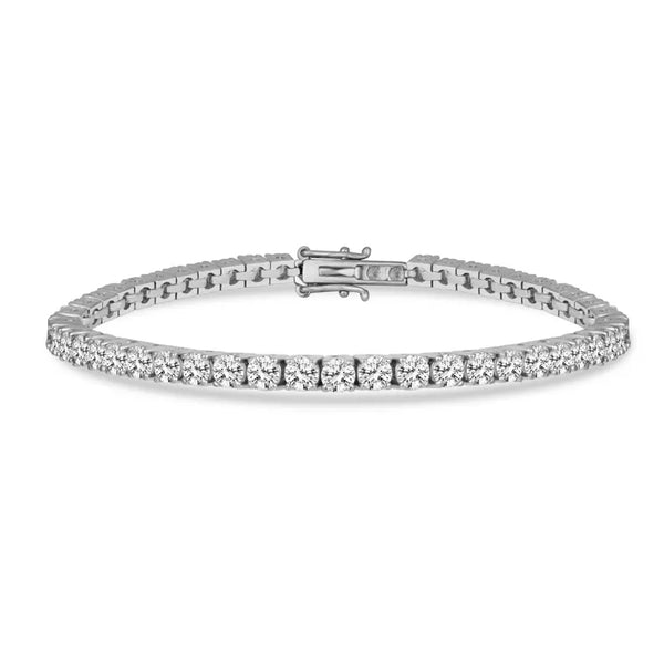 18K Solid Gold Lab Grown Diamond Infinity Tennis Bracelet | Riyanika Jewels