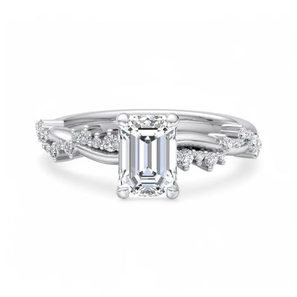 1.5ct Lab Grown Diamond Engagement Ring in 18K Solid Gold | Riyanika