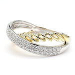 0.52ct Natural Diamond Round Cut Cocktail Band in 18K Solid Gold | Riyanika
