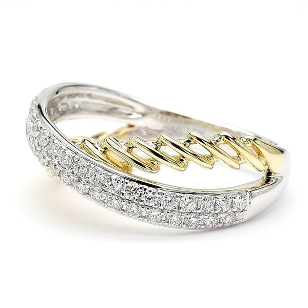 14K 0.52ct Lab Grown Diamond Round Cut Cocktail Band