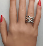 0.61ct Lab Grown Diamond Round Cut Cocktail Ring in 18K Solid Gold | Riyanika