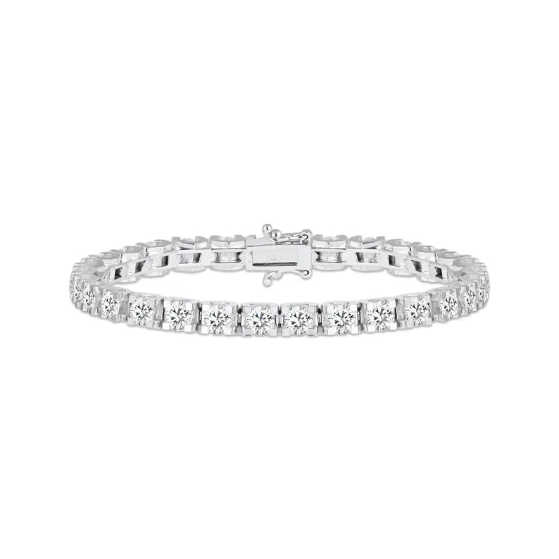 14K 12.5ct Lab Grown Diamond Tennis Bracelet