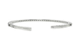 18K Solid Gold 1.74 Carat Natural Diamond Bangle - Side View | Riyanika Jewels