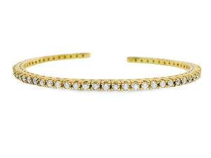18K Solid Gold 1.74 Carat Lab Grown Diamond Bangle | Riyanika Jewels
