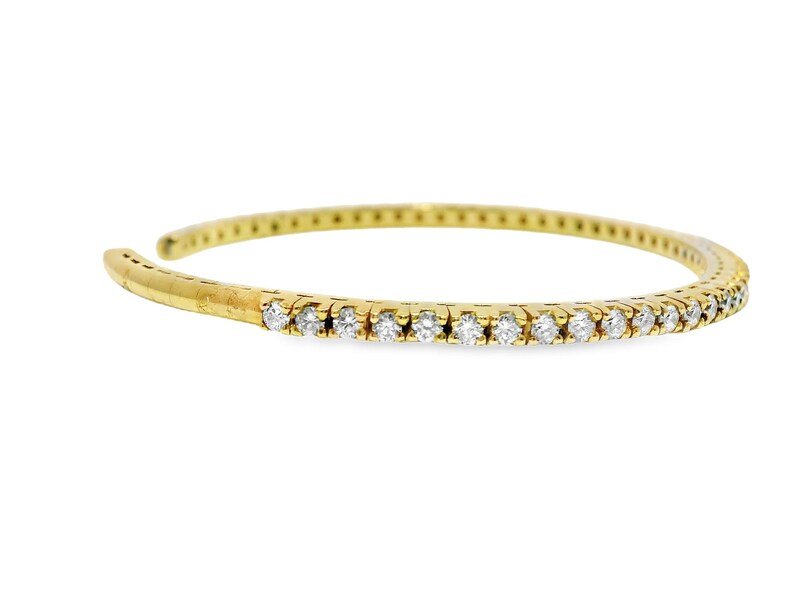 14K 1.74ct Lab Grown Diamond Bangle