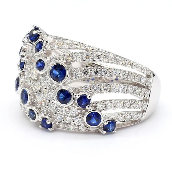 14K 1.49ct Lab Grown Diamond Round Cut Cocktail Band