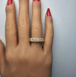 2.06ct Fancy Yellow Diamond Radiant Cut Cocktail Band in 18K Solid Gold | Riyanika